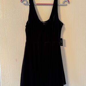 EXPRESS Black Velvet mini Dress